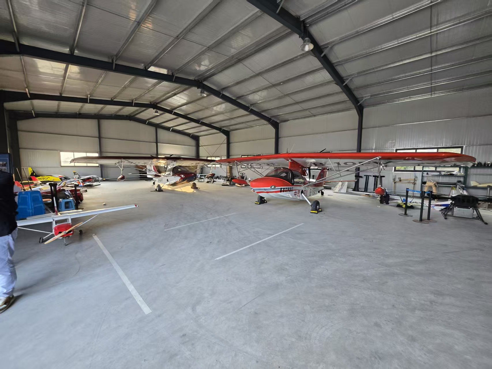 Aircraft hangar at China Xianxiang Aviation Base