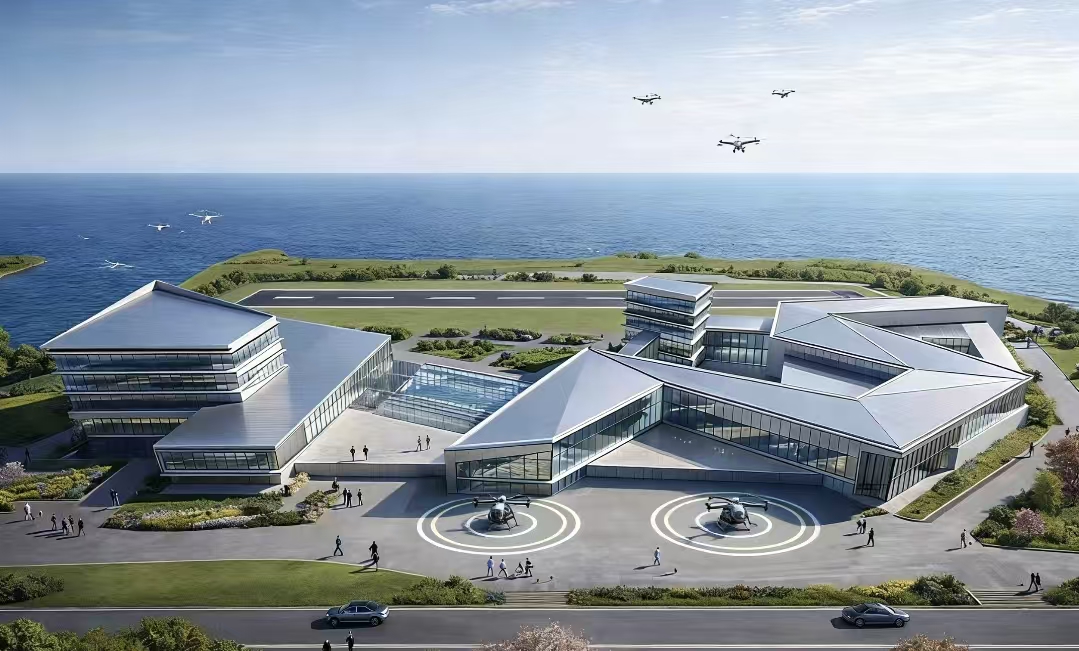 Phase 2 architectural concept for China Xianxiang Aviation Base